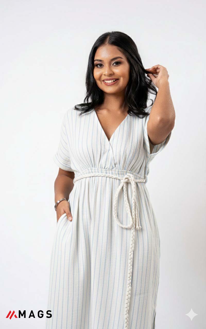 Striped Serenity Dress