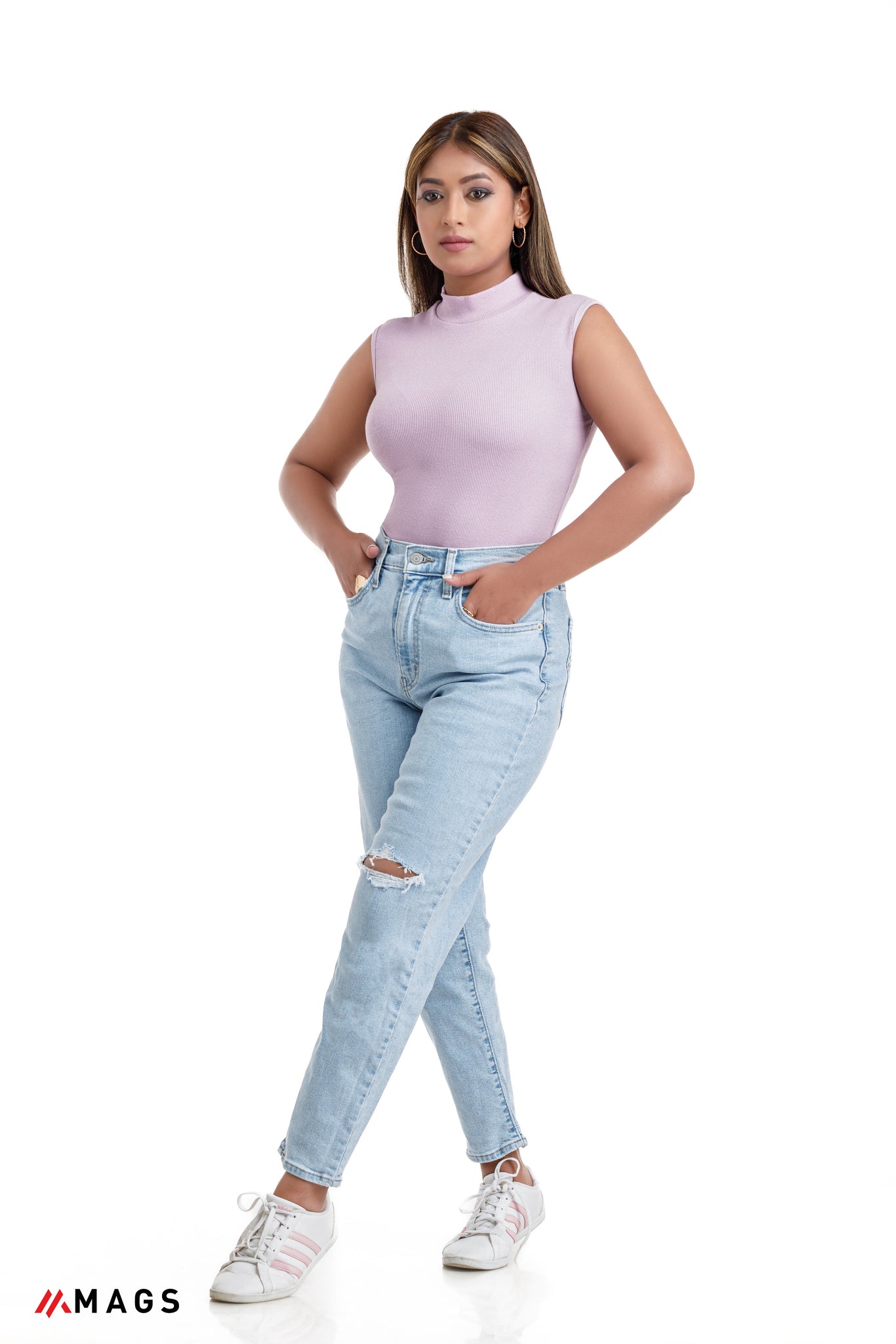 Lavender Noozy Ribbed Crop Top – magscollections